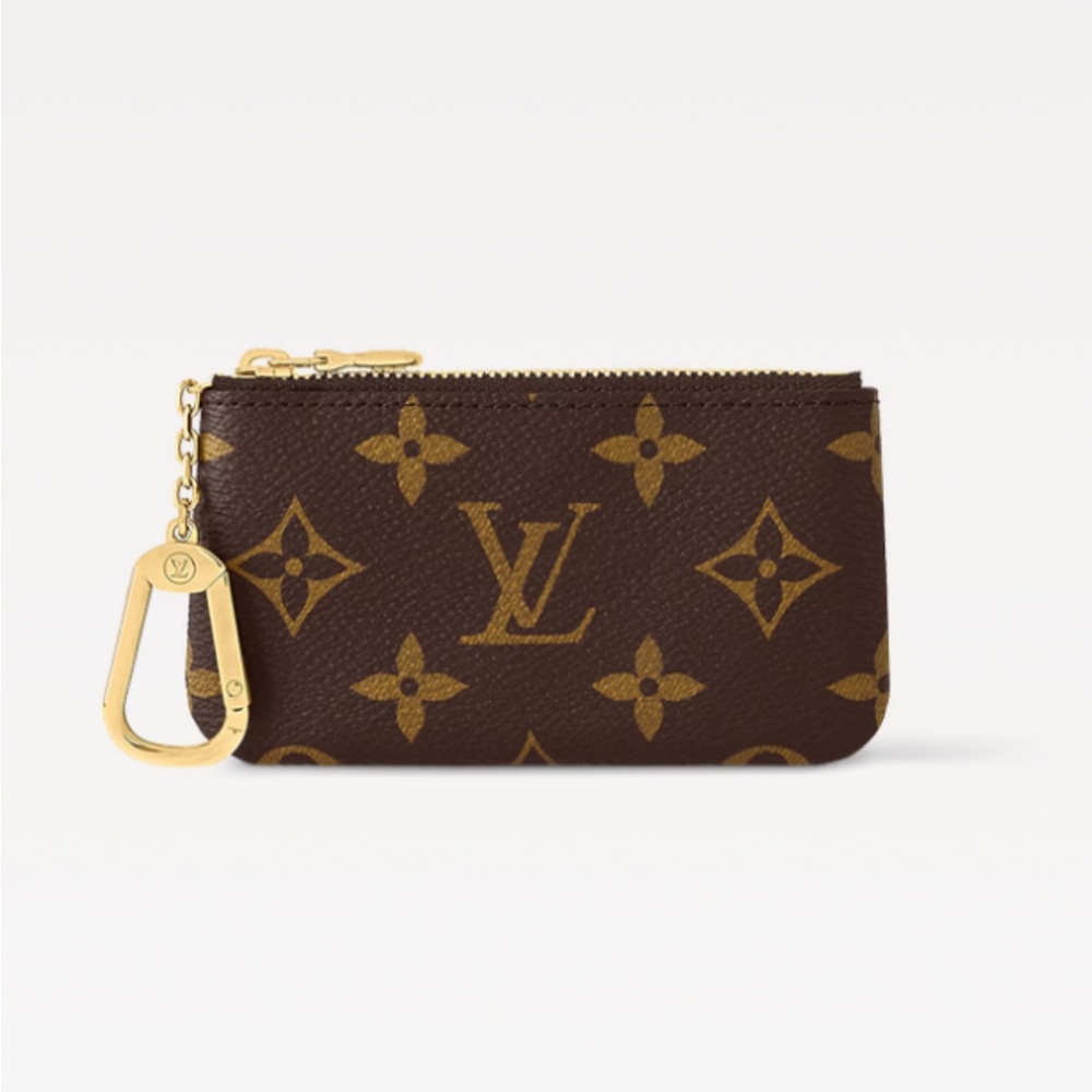 Louis Vuitton Brown and Gold Monogram key pouch